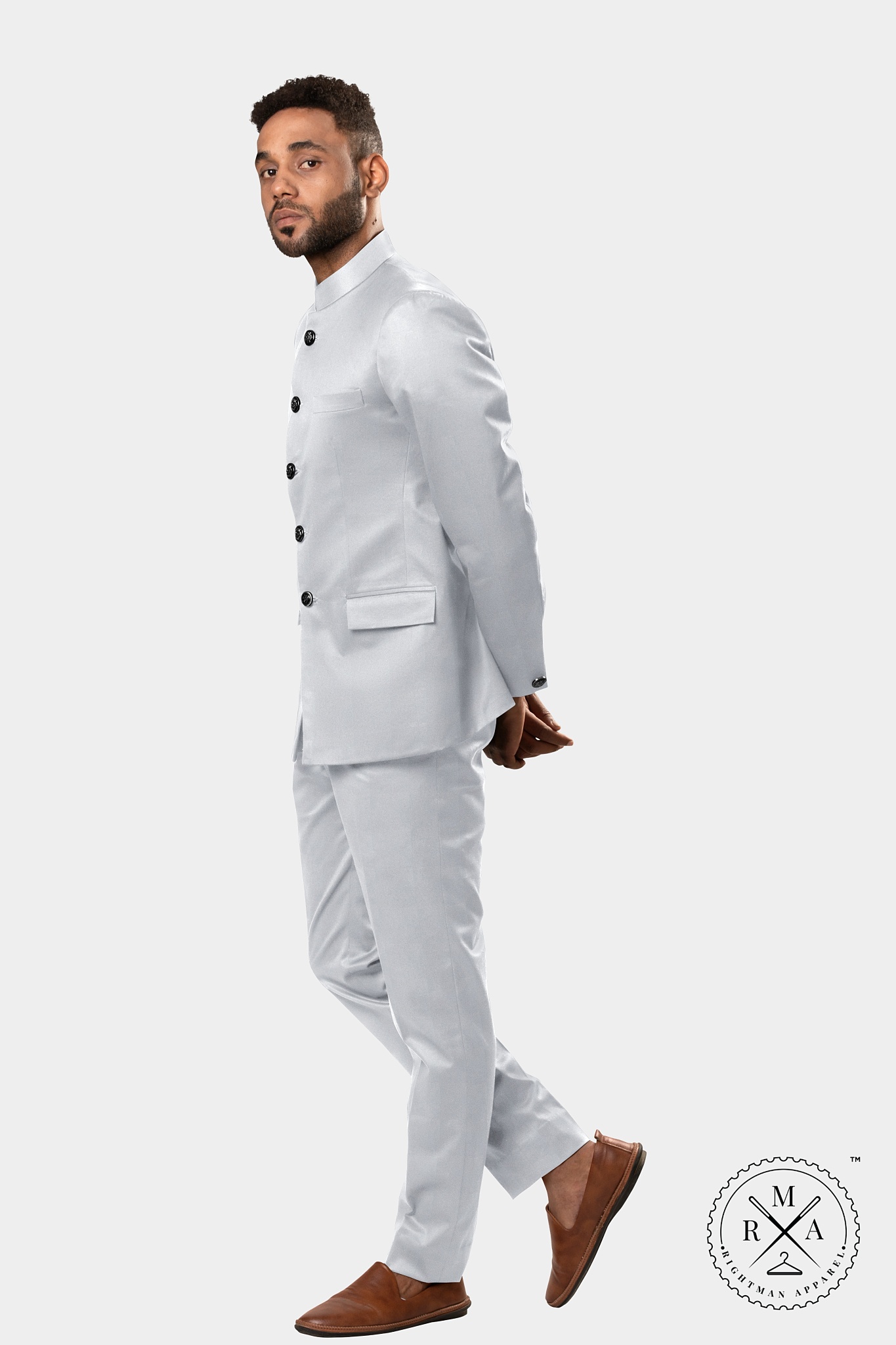 Rich White Jodhpuri Suit SU276